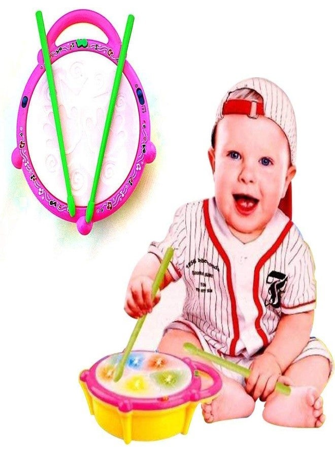 RUHANI Colorful 3D Musical Flash Drum with Lights Toys for Kids, Music Baby Toy for 3 Years and up, Multicolour - Image 2